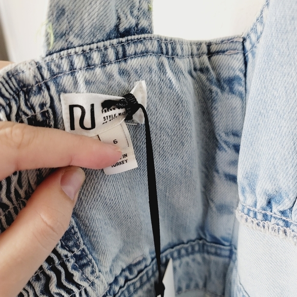 River Island Sleeveless Denim Tiered Ruffled Maxi Dress - Picture 10 of 10